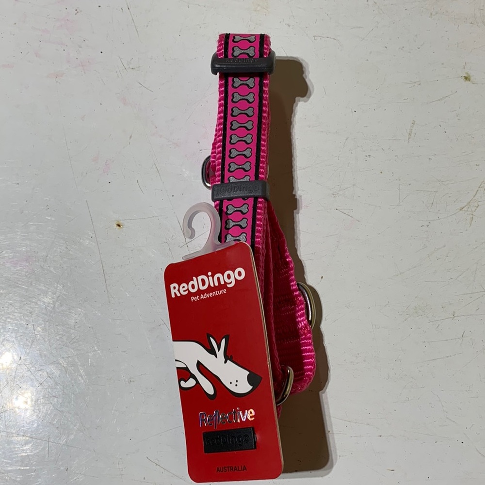 REDDINGO - Reflective ,Pink Dog Collar 🆕